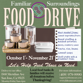 Familiar Surroundings Hosts Annual Food Drive to Support Local Families