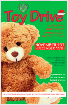 Spreading Joy This Holiday Season: Join the Familiar Surroundings Home Care Toy Drive!